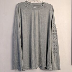 Wolverine Workout Gym Exercise Athletic Training Long Sleeve Shirt Men’s XXL